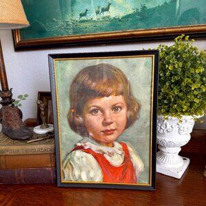 Vintage Mid-Century Picture of Young Girl